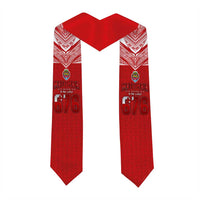 Tonga Rugby Graduation Stole Ngatu Motifs and Pacific Patterns