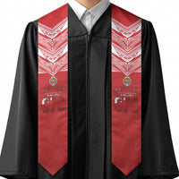 Tonga Rugby Graduation Stole Ngatu Motifs and Pacific Patterns