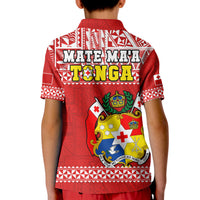 Tonga Rugby Polo Shirt Mate Maa Tonga Pacific Ngatu White LT14 - Polynesian Pride