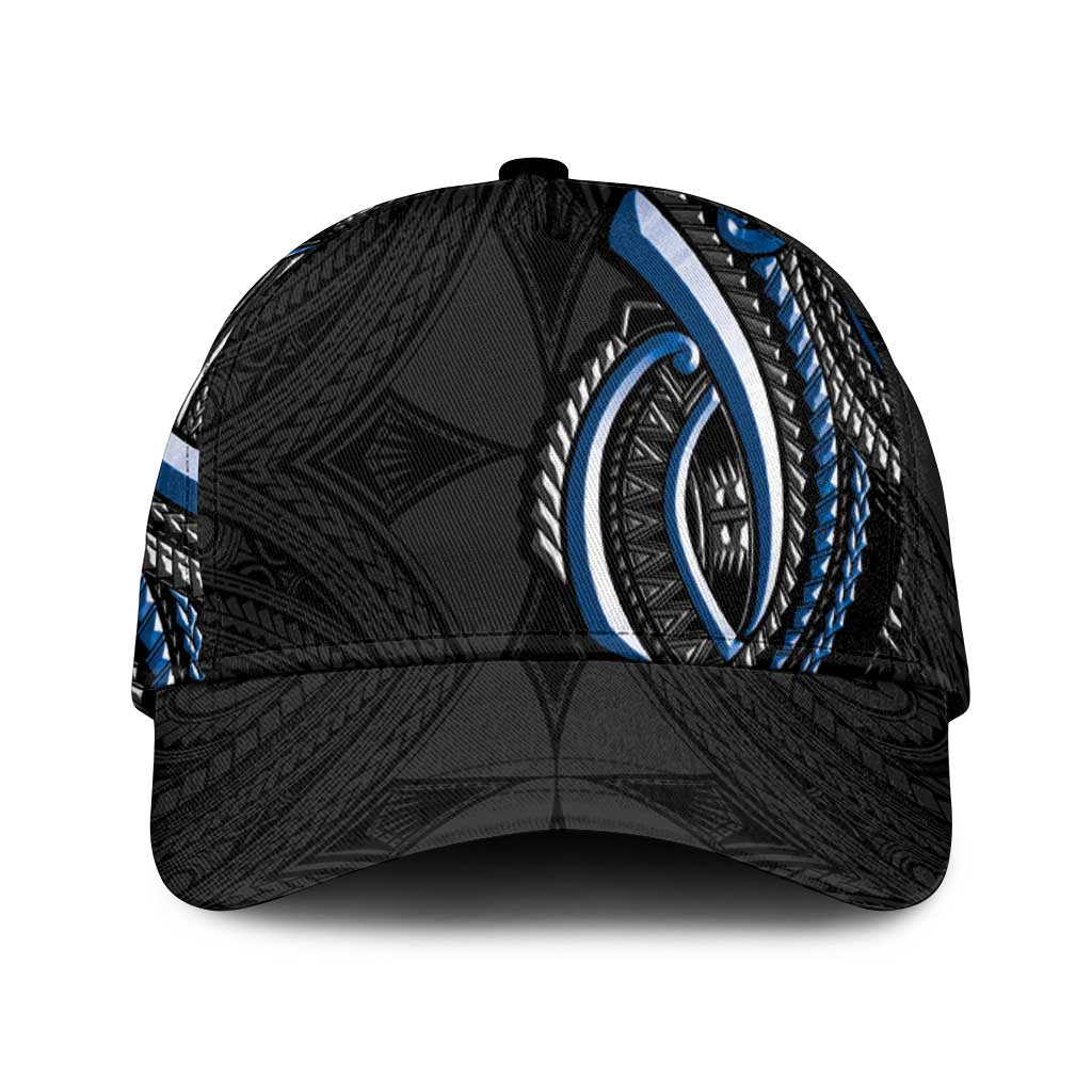 Traditional Art Hawaiian Kakau Tattoos Classic Cap Blue Color - Polynesian Pride