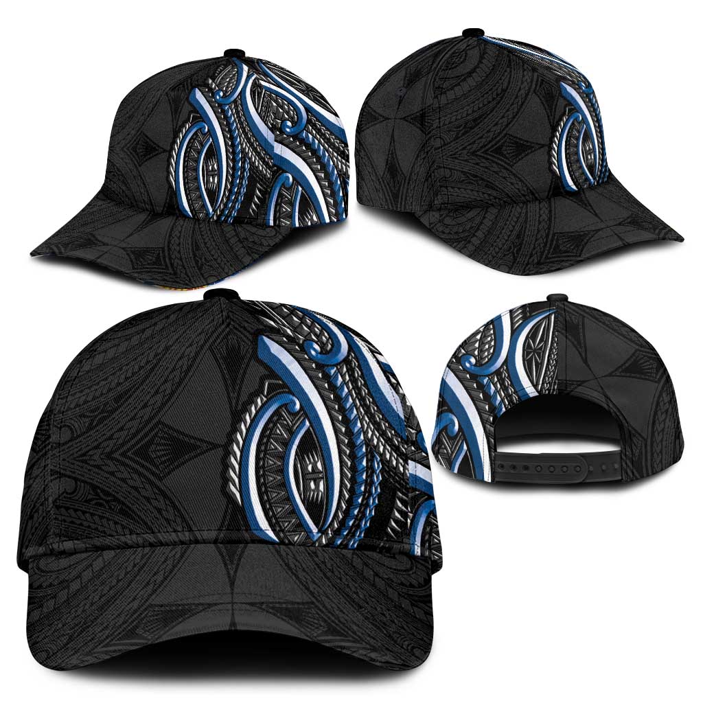 Traditional Art Hawaiian Kakau Tattoos Classic Cap Blue Color LT03 - Polynesian Pride