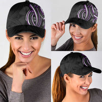 Traditional Art Hawaiian Kakau Tattoos Classic Cap Purple Color LT03