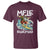 Mele Kalikimaka Tropical Hawaiian Christmas in Hawaii Surfing Santa T Shirt TS02 Maroon - Polynesian Pride