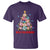 Tropical Hawaiian Plumeria Christmas Tree Mele Kalikimaka T Shirt TS02 Purple - Polynesian Pride