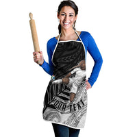 Personalized New Zealand Football Apron Kiwi Mascot with Silver Fern - Maori Tribal Tattoo Art TS04 - Polynesian Pride
