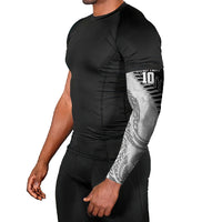 Personalized New Zealand Football Arm Sleeves Kiwi Mascot with Silver Fern - Maori Tribal Tattoo Art TS04 - Polynesian Pride