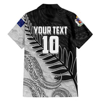 Personalized New Zealand Football Family Matching Puletasi and Hawaiian Shirt Kiwi Mascot with Silver Fern - Maori Tribal Tattoo Art TS04 - Polynesian Pride