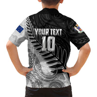 Personalized New Zealand Football Hawaiian Shirt Kiwi Mascot with Silver Fern - Maori Tribal Tattoo Art TS04 - Polynesian Pride