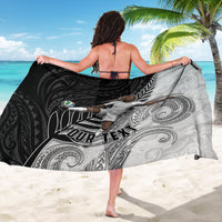 Personalized New Zealand Football Sarong Kiwi Mascot with Silver Fern - Maori Tribal Tattoo Art TS04 - Polynesian Pride