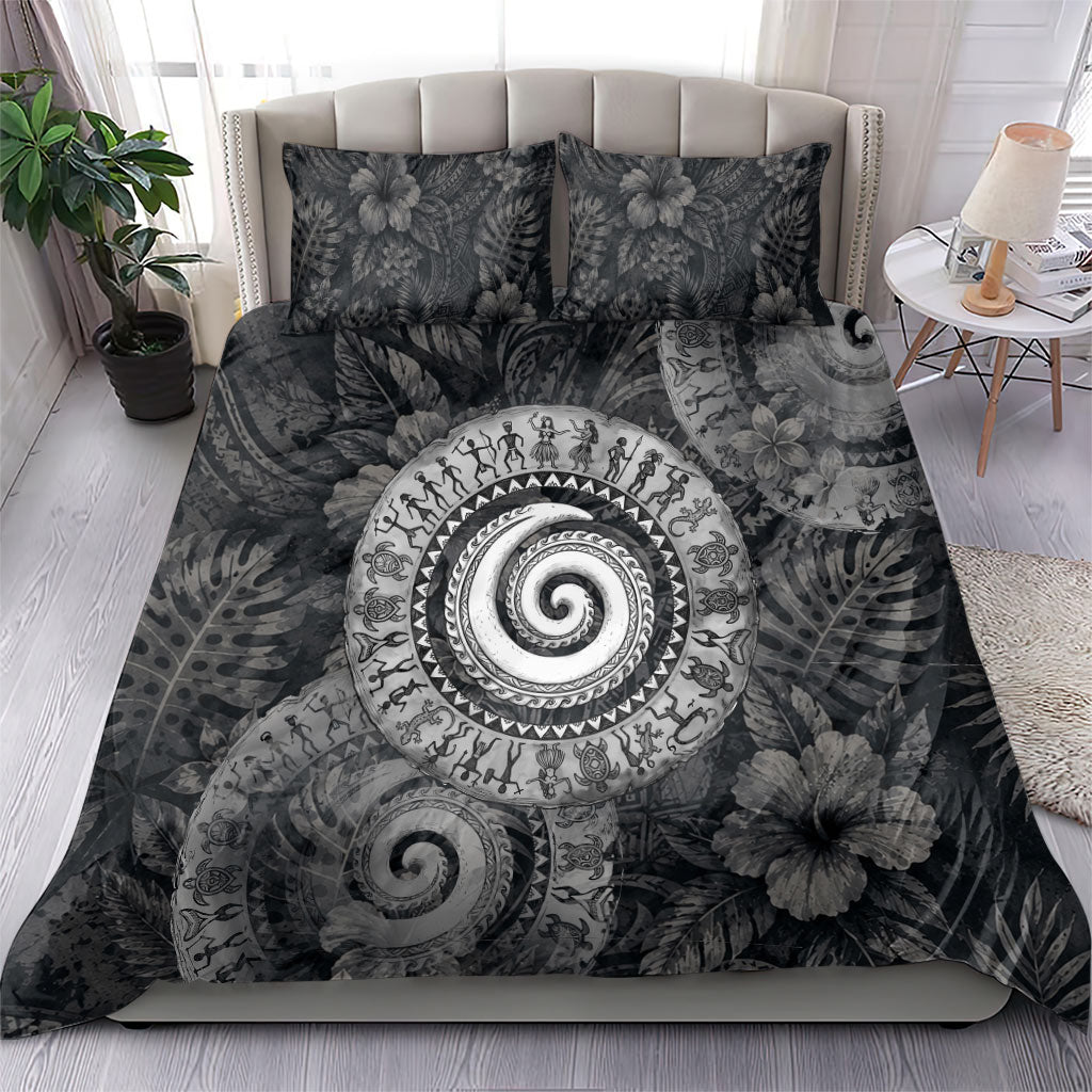 Hawaiian Piko Bedding Set Cultural Anchor Connect Your Roots Ocean Waves