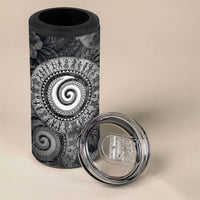 Hawaiian Piko 4 in 1 Can Cooler Tumbler Cultural Anchor Connect Your Roots Ocean Waves