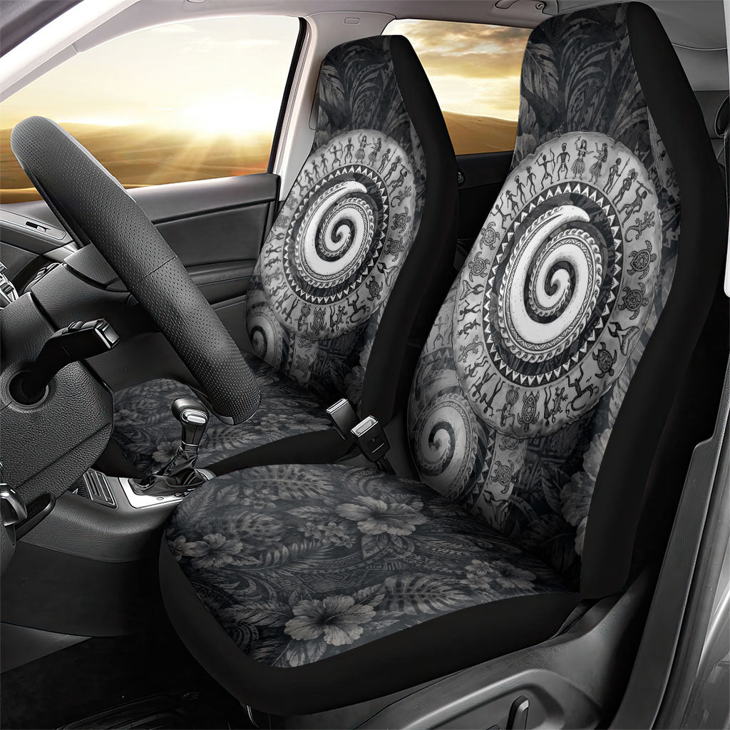 Hawaiian Piko Car Seat Cover Cultural Anchor Connect Your Roots Ocean Waves