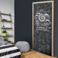 Hawaiian Piko Door Cover Cultural Anchor Connect Your Roots Ocean Waves