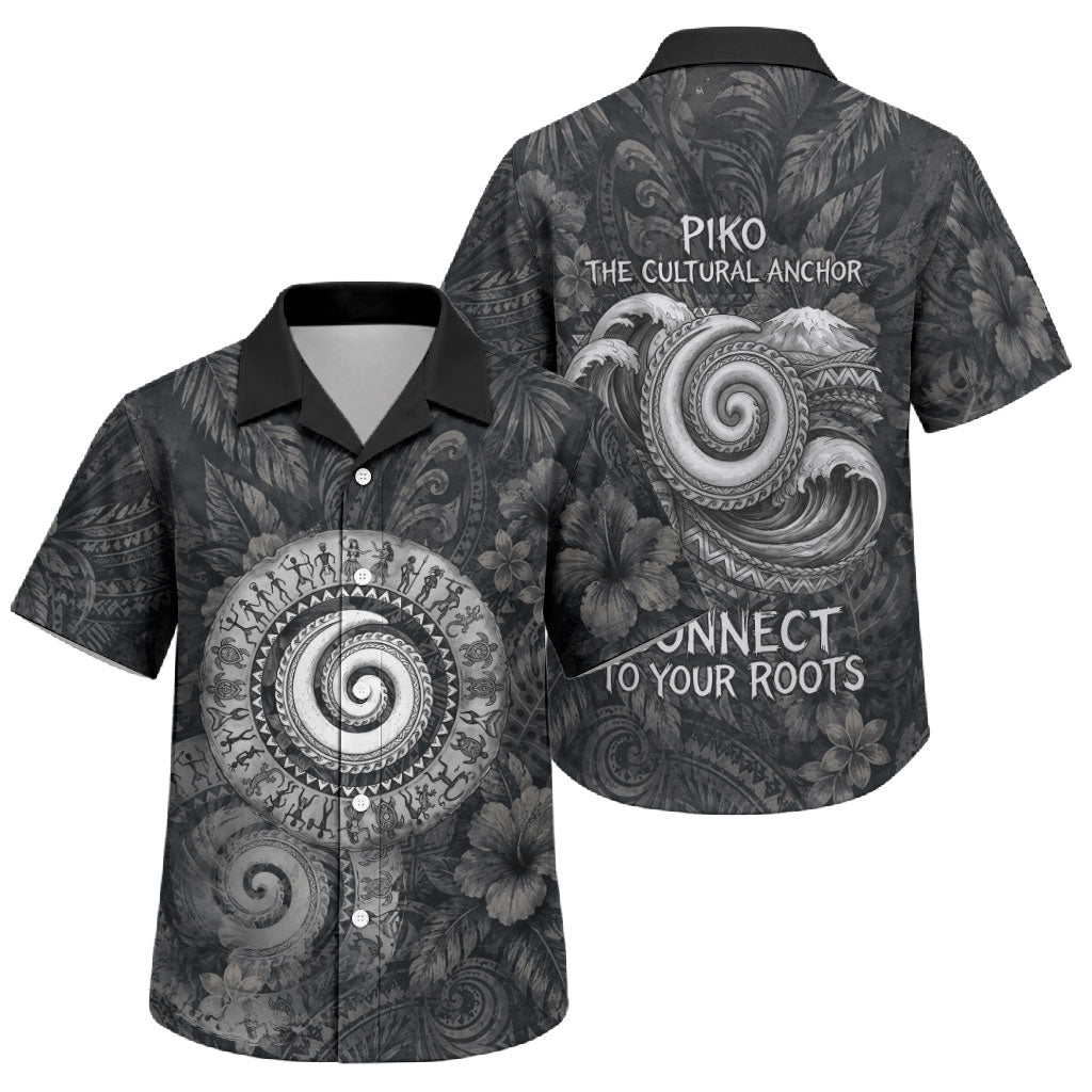 Hawaiian Piko Family Matching Summer Maxi Dress and Hawaiian Shirt Cultural Anchor Connect Your Roots Ocean Waves