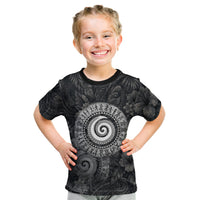 Hawaiian Piko Kid T Shirt Cultural Anchor Connect Your Roots Ocean Waves