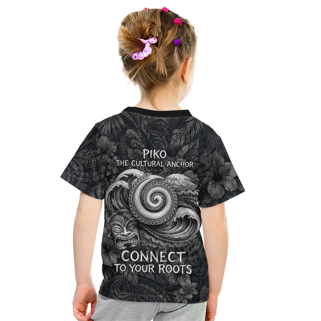 Hawaiian Piko Kid T Shirt Cultural Anchor Connect Your Roots Ocean Waves