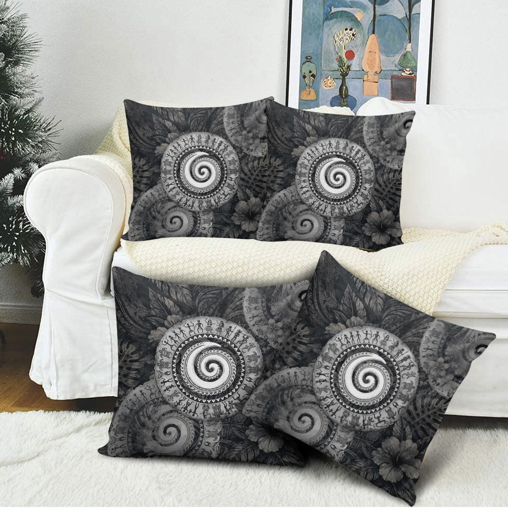 Hawaiian Piko Pillow Cover Cultural Anchor Connect Your Roots Ocean Waves