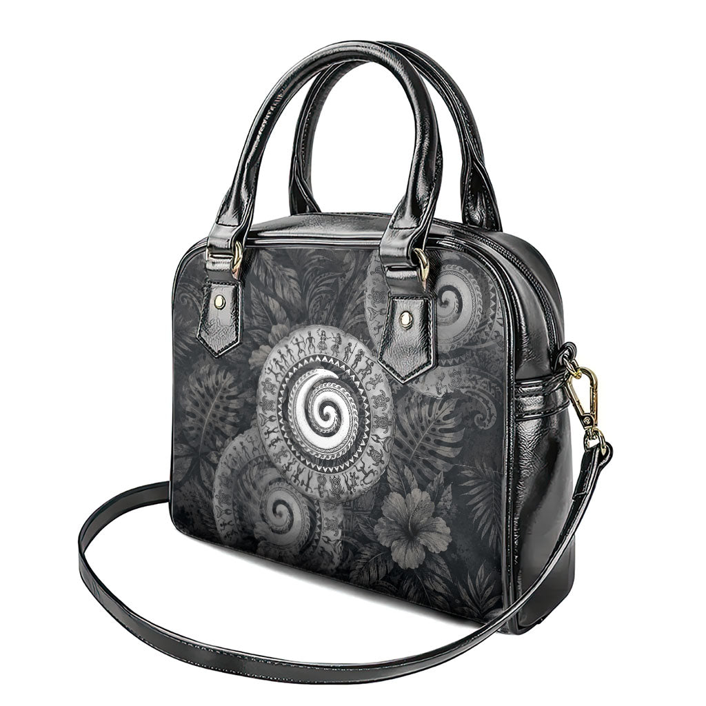 Hawaiian Piko Shoulder Handbag Cultural Anchor Connect Your Roots Ocean Waves