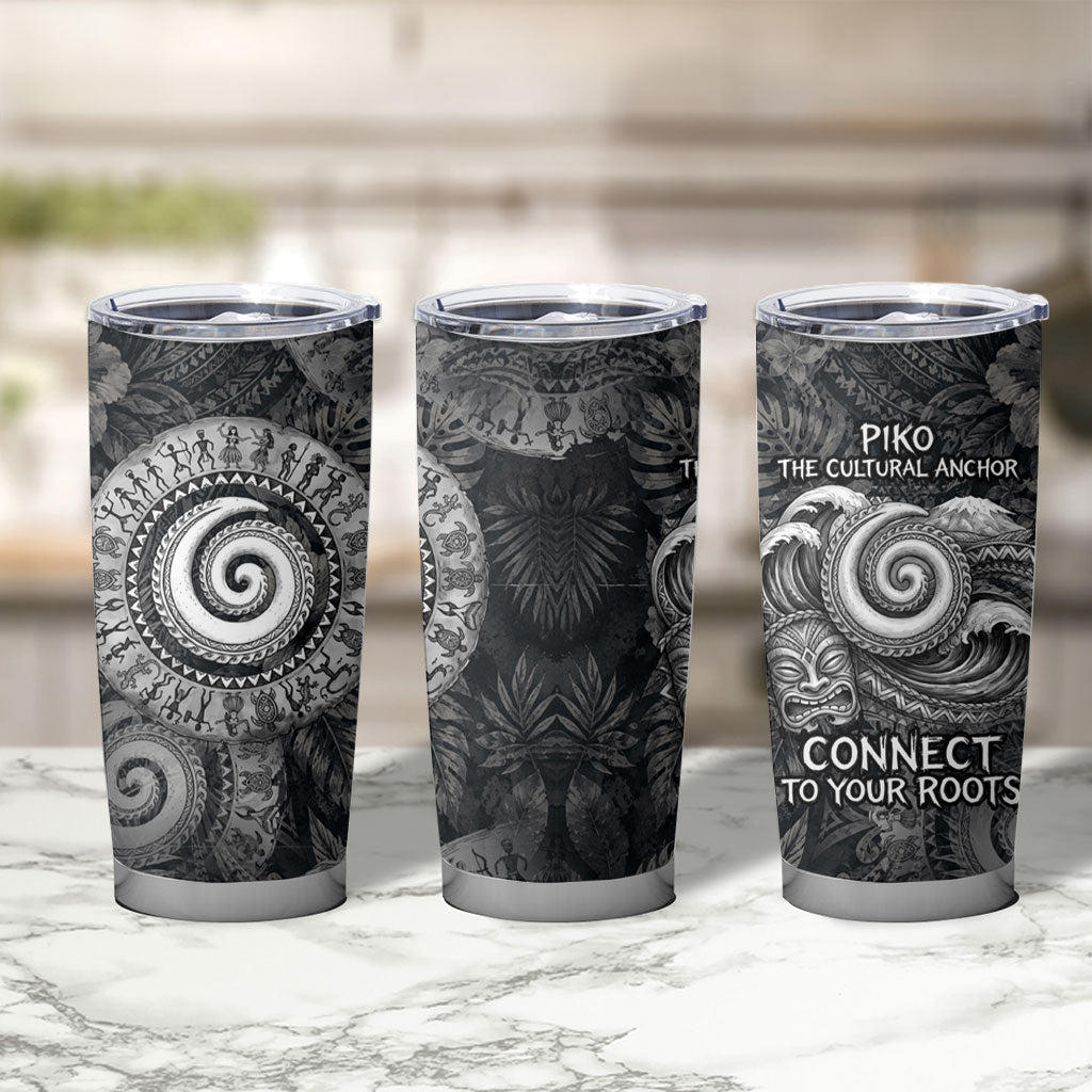 Hawaiian Piko Tumbler Cup Cultural Anchor Connect Your Roots Ocean Waves