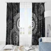 Hawaiian Piko Window Curtain Cultural Anchor Connect Your Roots Ocean Waves