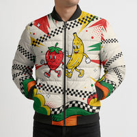 Support Your Fruity Friends Love Wins Gay Pride Bomber Puffer Jacket LGBTQ Retro 30s Cartoon Checkered TS04 - Polynesian Pride
