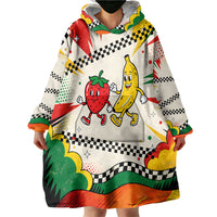 Support Your Fruity Friends Love Wins Gay Pride Wearable Blanket Hoodie LGBTQ Retro 30s Cartoon Checkered TS04 - Polynesian Pride