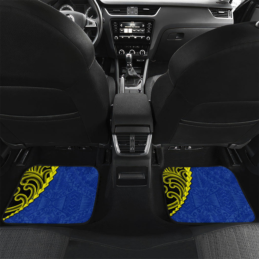 Federated States Of Micronesia FSM Car Mats Pacific Islander Tribal Swirl Geometric Pattern