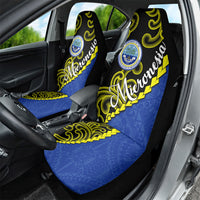 Federated States Of Micronesia FSM Car Seat Cover Pacific Islander Tribal Swirl Geometric Pattern