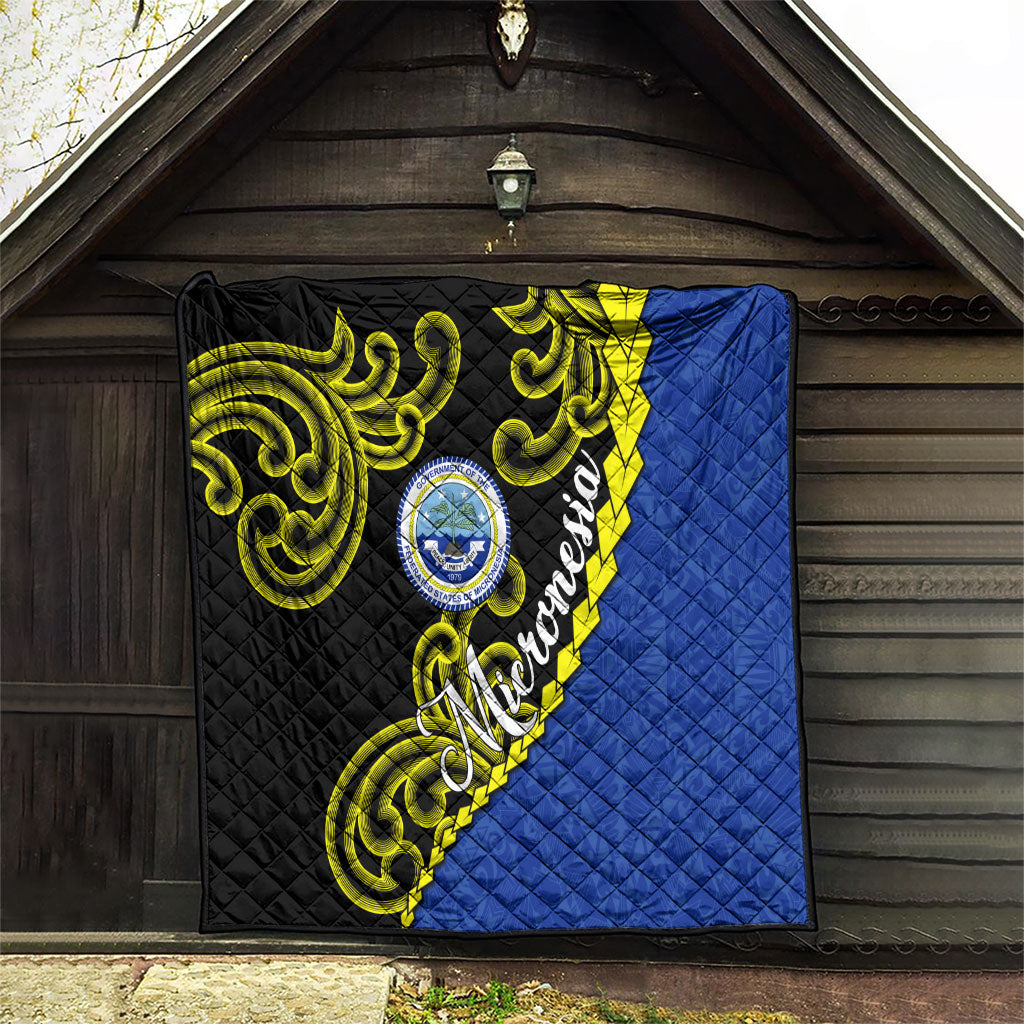 Federated States Of Micronesia FSM Quilt Pacific Islander Tribal Swirl Geometric Pattern