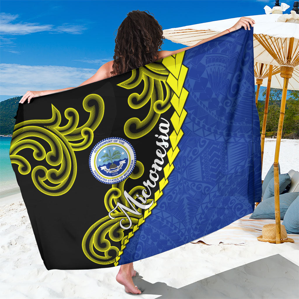 Federated States Of Micronesia FSM Sarong Pacific Islander Tribal Swirl Geometric Pattern