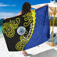 Federated States Of Micronesia FSM Sarong Pacific Islander Tribal Swirl Geometric Pattern