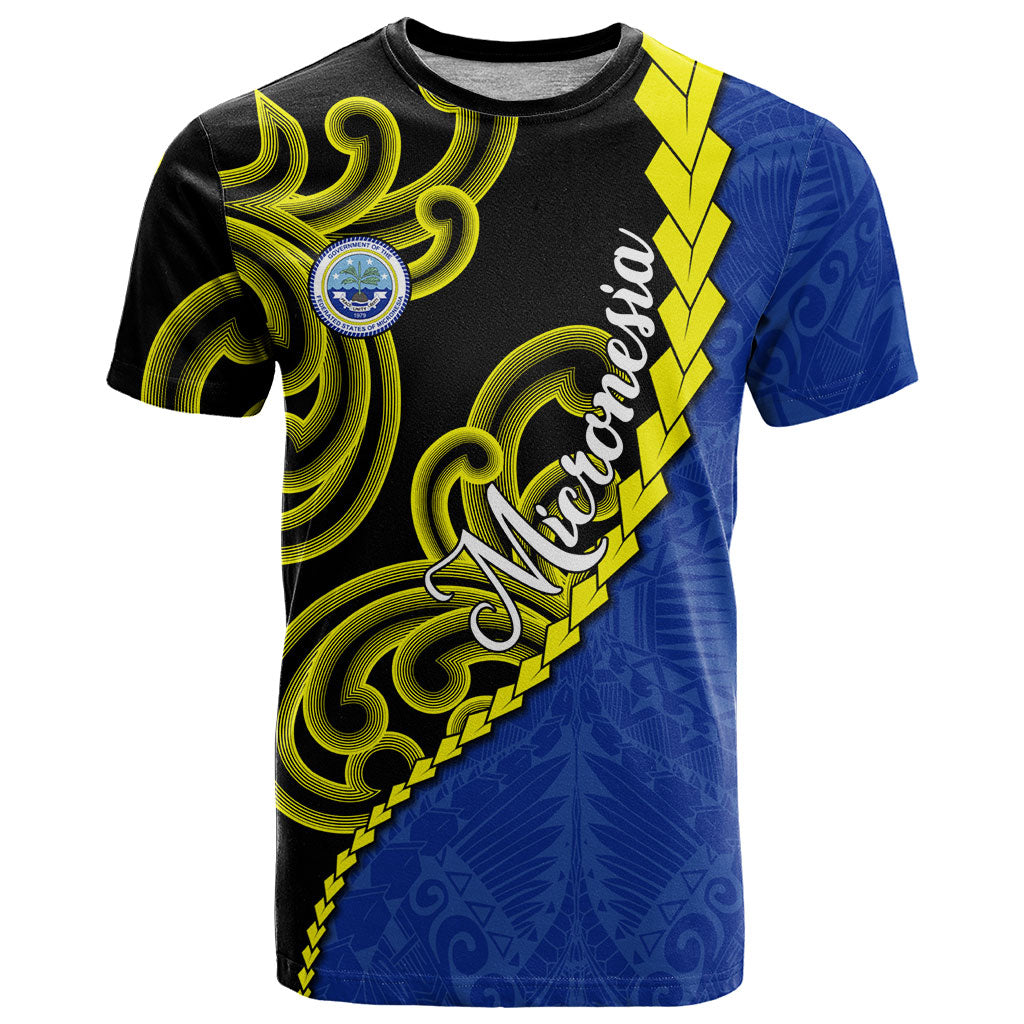 Federated States Of Micronesia FSM T Shirt Pacific Islander Tribal Swirl Geometric Pattern