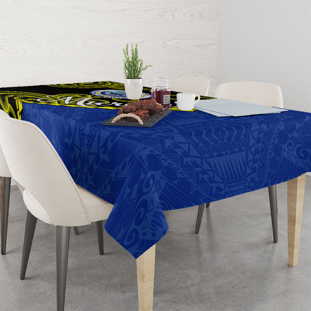 Federated States Of Micronesia FSM Tablecloth Pacific Islander Tribal Swirl Geometric Pattern