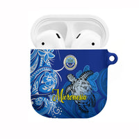 Micronesia Sea Turtle AirPods Case Federated States Of Micronesia Tribal Floral Pattern
