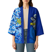 Micronesia Sea Turtle Kimono Federated States Of Micronesia Tribal Floral Pattern