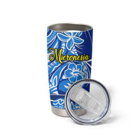 Micronesia Sea Turtle Tumbler Cup Federated States Of Micronesia Tribal Floral Pattern