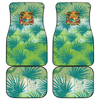 Personalized Polynesia 50th Birthday Car Mats Vintage Hawaiian Floral Ukulele Tropical Sunset Art TS04 - Polynesian Pride