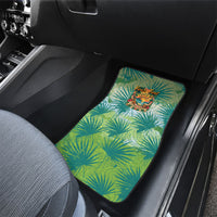 Personalized Polynesia 50th Birthday Car Mats Vintage Hawaiian Floral Ukulele Tropical Sunset Art TS04 - Polynesian Pride