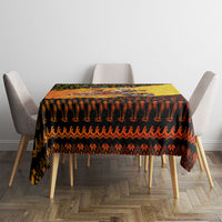 Tropical Christmas In July Santa Claus Tablecloth Festive Hawaiian With Beach Reindeer Sleigh TS04 - Polynesian Pride