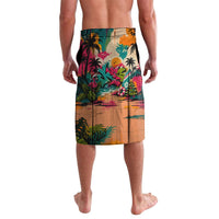 Tropical Christmas In July Candy Cane Surf Lavalava Vibrant Street Art Beach Graffiti Graphic
