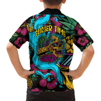 Pineapple Skull Kid Hawaiian Shirt Sumer Time TS04 - Polynesian Pride