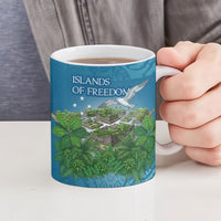 Micronesia Independence Day Ceramic Mug FSM Patriotic Pacific Island Nan Madol Ruins Seabird Tropical TS04 - Polynesian Pride