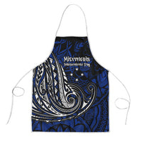 Micronesia Independence Day FSM Apron Tribal Tattoo Pattern Flag Seal Heritage TS04 Blue Black - Polynesian Pride