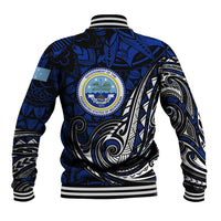 Micronesia Independence Day FSM Baseball Jacket Tribal Tattoo Pattern Flag Seal Heritage TS04 - Polynesian Pride