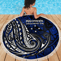 Micronesia Independence Day FSM Beach Blanket Tribal Tattoo Pattern Flag Seal Heritage TS04 - Polynesian Pride