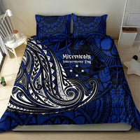 Micronesia Independence Day FSM Bedding Set Tribal Tattoo Pattern Flag Seal Heritage TS04 - Polynesian Pride