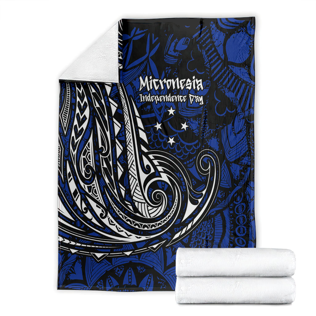 Micronesia Independence Day FSM Blanket Tribal Tattoo Pattern Flag Seal Heritage TS04 - Polynesian Pride