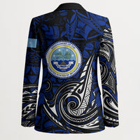 Micronesia Independence Day FSM Blazer Tribal Tattoo Pattern Flag Seal Heritage TS04 - Polynesian Pride