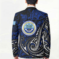 Micronesia Independence Day FSM Blazer Tribal Tattoo Pattern Flag Seal Heritage TS04 - Polynesian Pride
