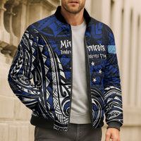 Micronesia Independence Day FSM Bomber Puffer Jacket Tribal Tattoo Pattern Flag Seal Heritage TS04 - Polynesian Pride